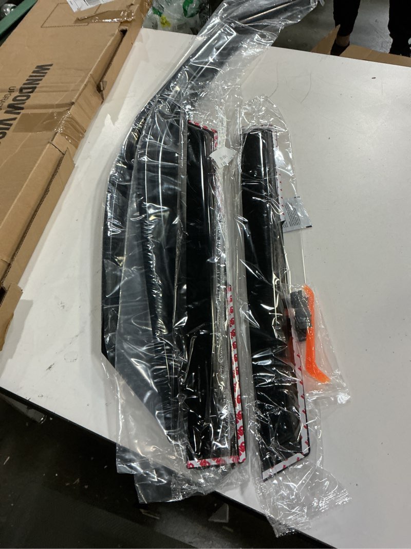 Condition photo showing Good Condition for in-channel rain guards for 2021-2026 ford bronco sport, window visor shields vent deflector shade wind dark smoke 2022 2023 2024 2025 21 22 23 24 25 26, tape-on outside-mount, 4pcs for 2021-2026 | ford bronco sport | in-channel