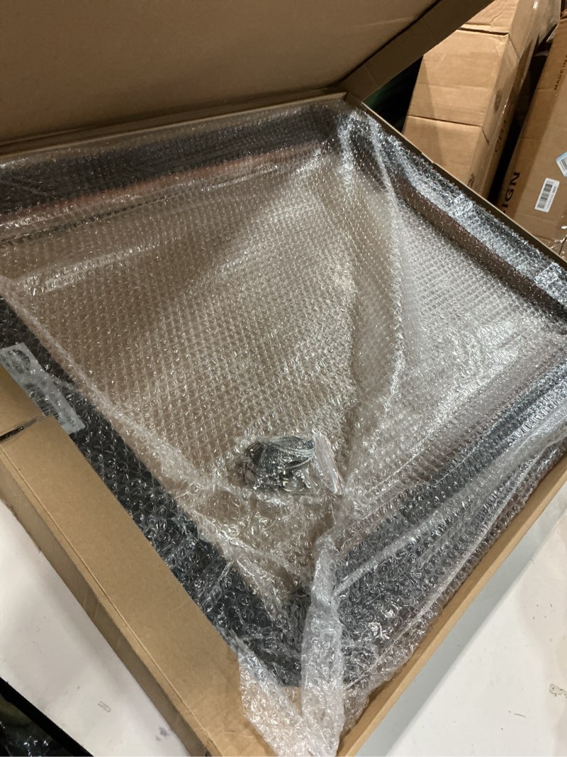 Condition photo showing As Is for Creative Mark Plein Air Museum Collection De Stijl Open Back Art Frame - 18x24 Gold - Art Deco Style Wood Composition Hand-Leafed Museum-Quality Closed-Corner | Does Not Include Glass or Backing