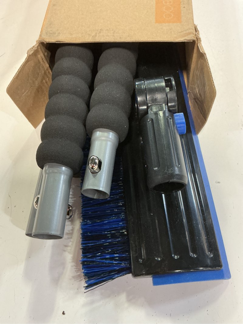 Condition photo showing Good Condition for helloleiboo 2025 Extra Long 55.7" Ice Scrapers for Car Windshield Multi-Functional Detachable Car Ice Scraper with Foam Grip and 270° Pivoting Brush Head Snow Brush for SUV Truck Auto (Blue)