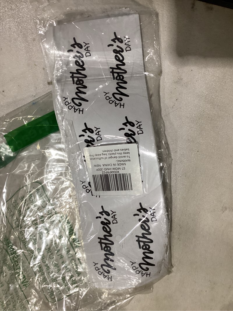 Condition photo showing Good Condition for wrapaholic 204 total mother's day floral stickers sheet - happy mothers day text design sticker, gift stickers for moms black text mother's day