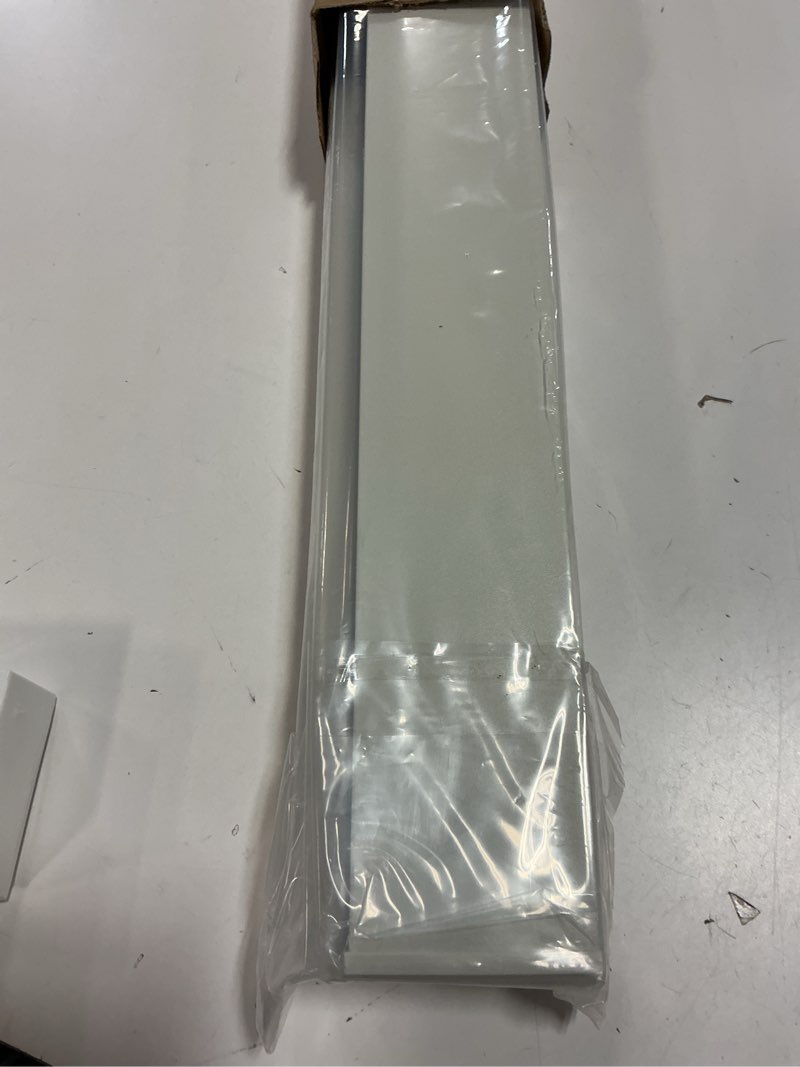 Condition photo showing As Is for Joydeco Linen Zebra Blinds for Windows, Cordless Privacy Light Filtering Dual Layer Window Shades, Free-Stop Roller Blinds for Home, 34” W x 72” H Linen 34"W x 72"H