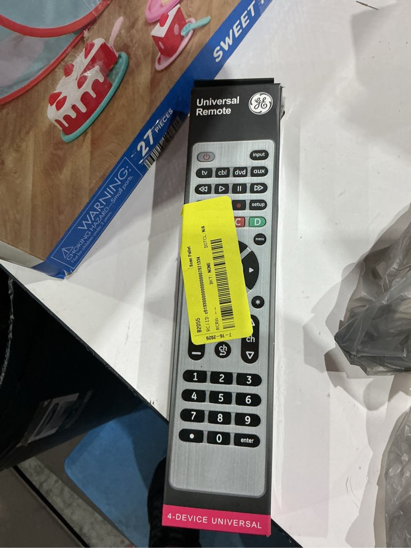 Condition photo showing Good Condition for ge 4-device universal remote control, silver