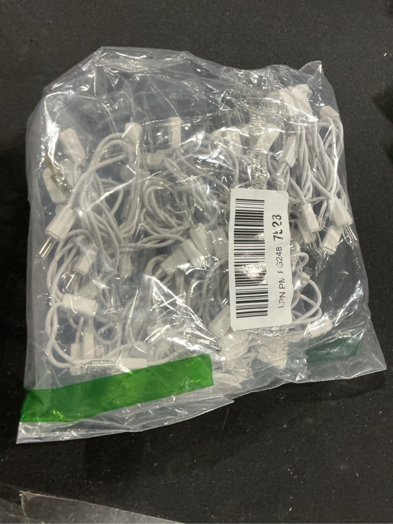 Condition photo showing Good Condition for PREXTEX 100-Count Ultra Bright Christmas Lights - 20 ft Clear StringLights on White Wire - Incandesc