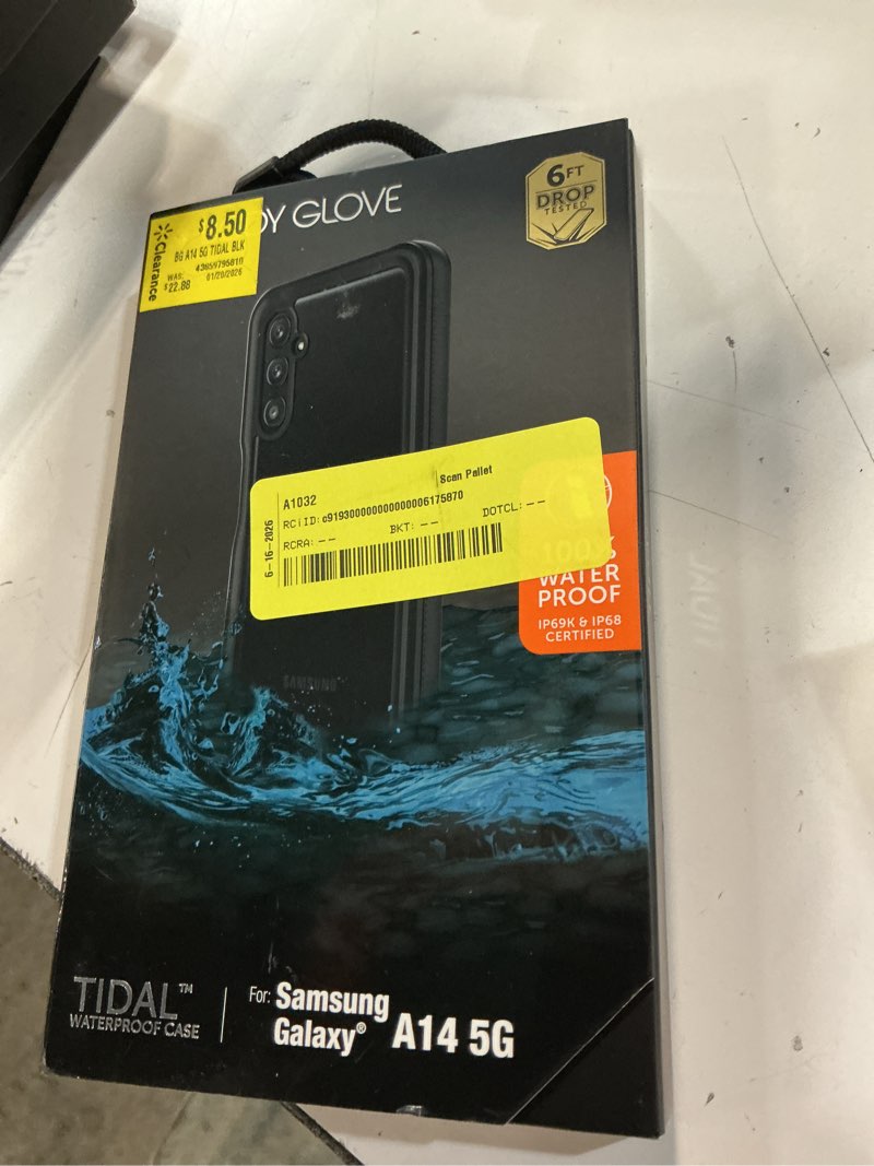 Condition photo showing Good Condition for body glove waterproof tidal phone case for samsung galaxy a17 5g - black/clear