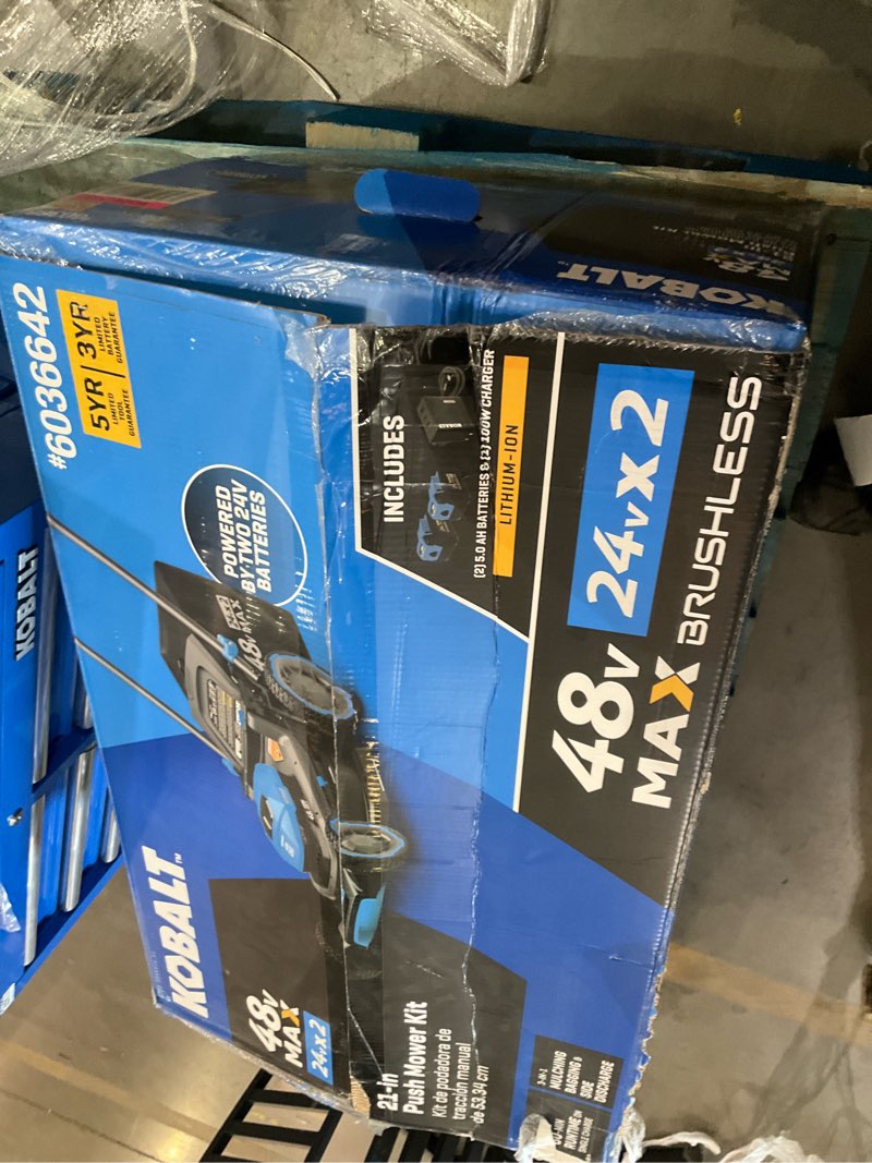 kobalt push mower kit 48v 