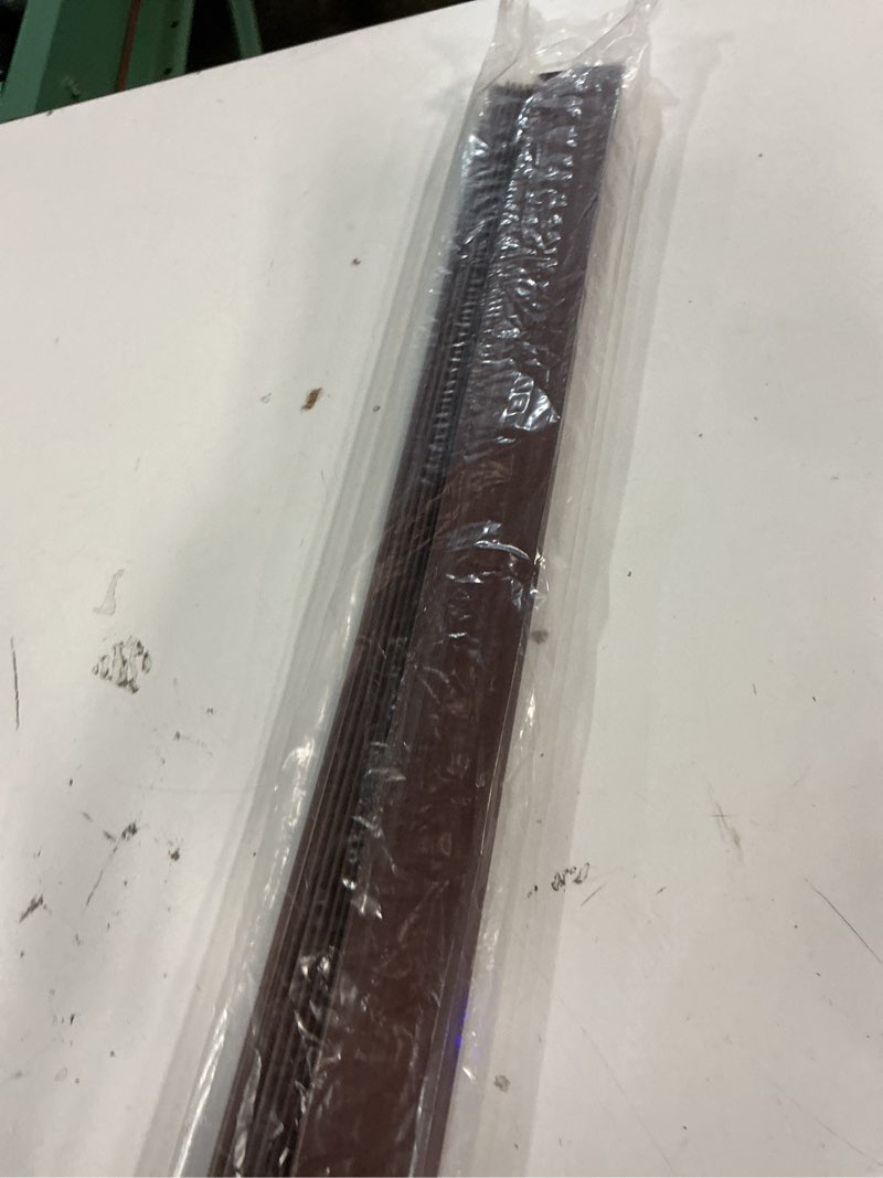 Condition photo showing New/Like New for door draft stopper, 39” length cuttable weather stripping door seal, strong adhesive door sweep for exterior and interior doors (1, brown) brown 1