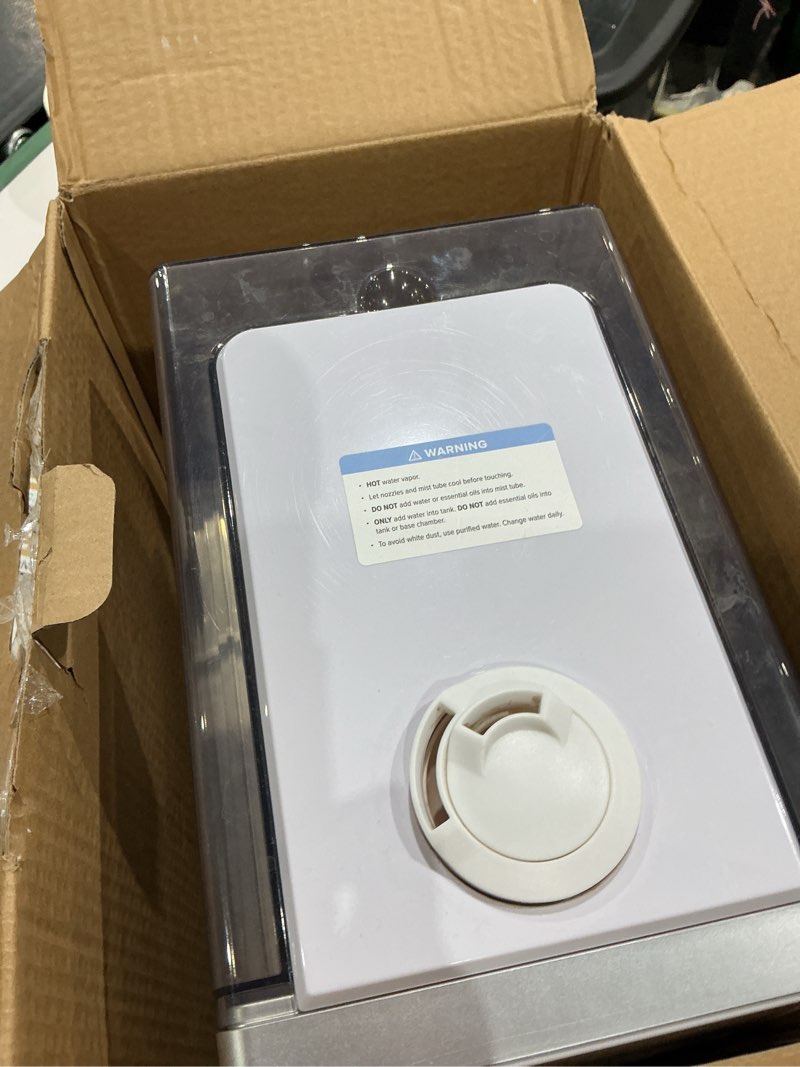 Condition photo showing Good Condition for levoit lv600s smart warm and cool mist humidifiers for home bedroom large room, (6l) 753ft² coverage, quickly & evenly humidify whole house, easy top fill, app & voice control - quiet sleep mode white smart humidifier