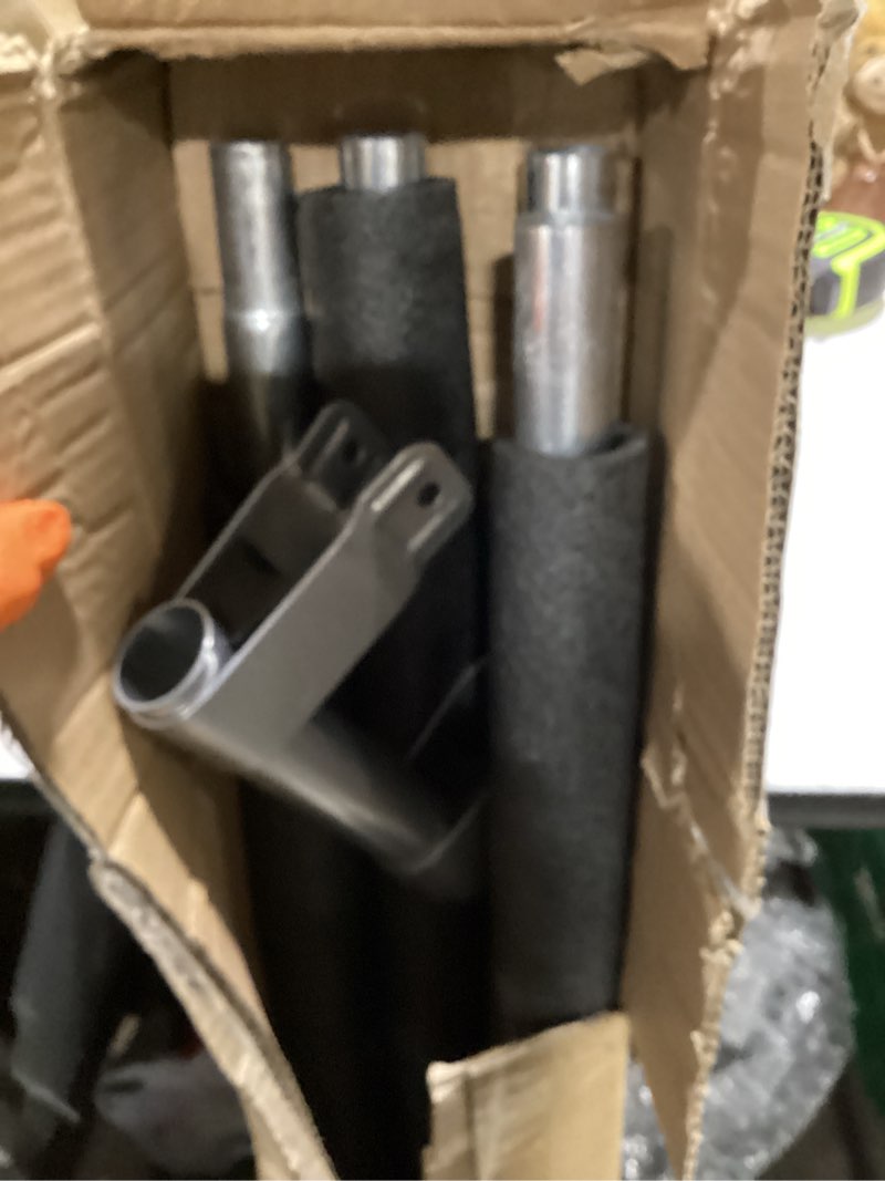 Condition photo showing Good Condition for trampoline replacement enclosure poles with clamp and hardware fits 10-16ft straight poles trampoline (can be assembled by only one adult)