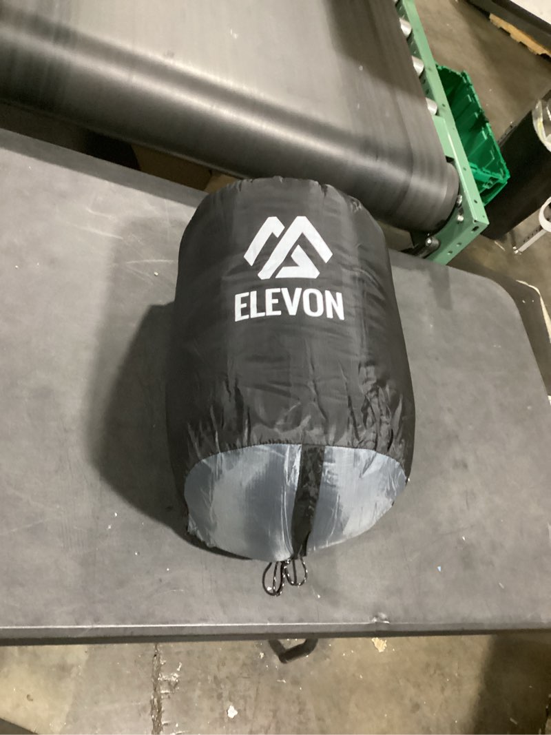 Condition photo showing Good Condition for elevon sleeping bag for adults teens kids cold warm weather, portable waterproof & lightweight, compact with compression sack, for 3-4 seasons camping, backpacking, hiking, travel, indoors outdoors 1-person, 1-pack, black