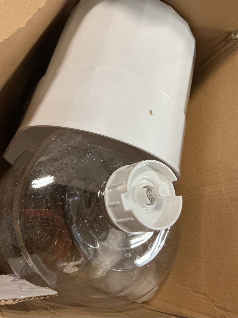 Condition photo showing Good Condition for rizzari large water dispenser for dogs: 9l automatic stainless steel gravity raised pet feeder with specialized brush and triple filter for senior pet dogs with neck pain garage living room 9l white