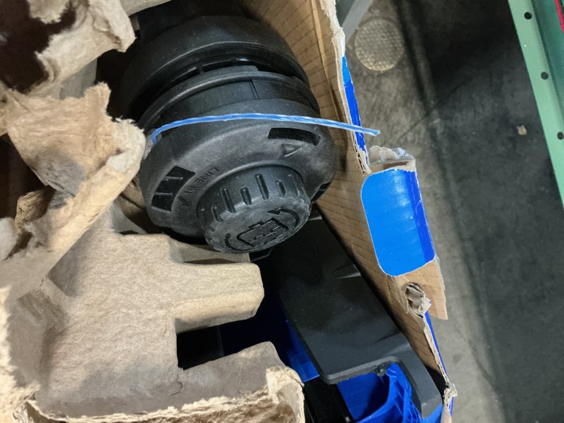 Condition photo showing As Is for kobalt 40-volt max 15-in straight cordless string trimmer (only tool) 
