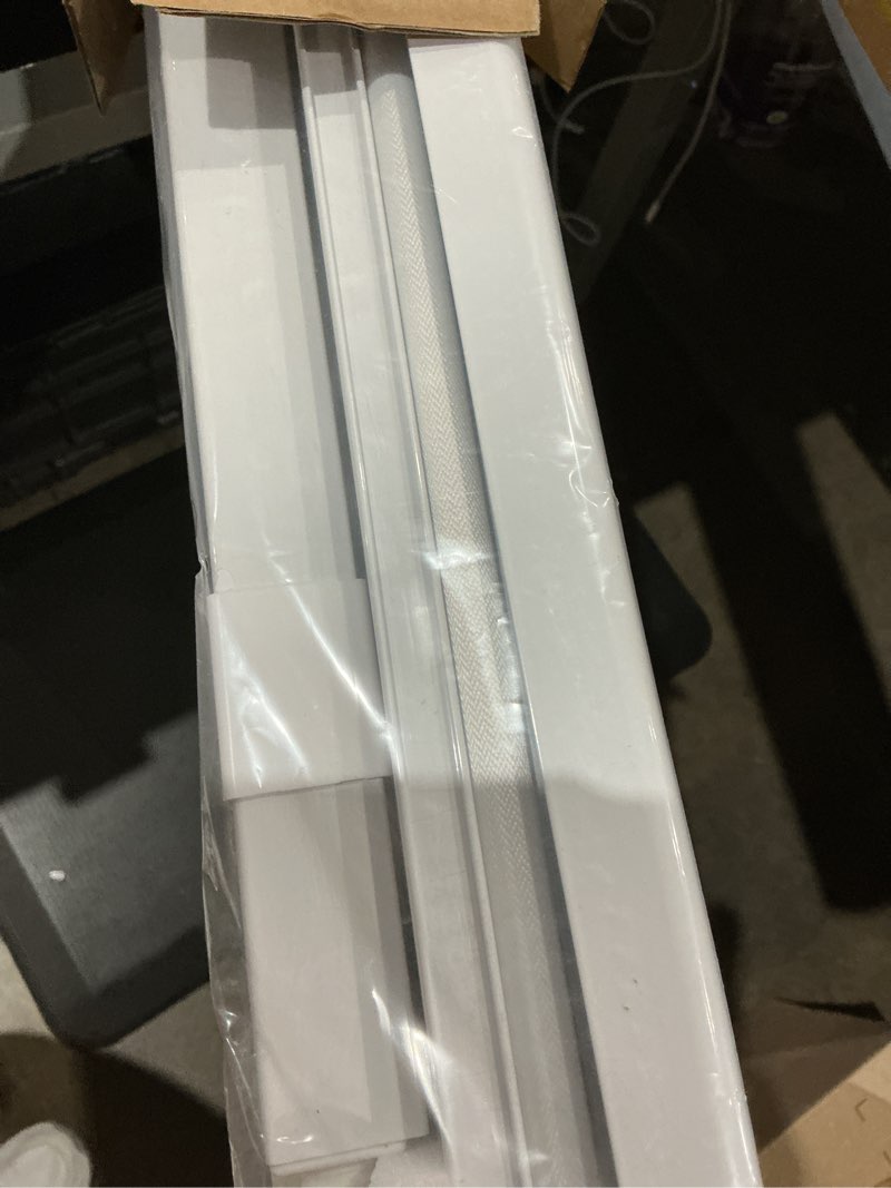 Condition photo showing Good Condition for lazblinds no-drill cordless zebra blinds - dual layer light filtering & room darkening, free-stop lift, easy install, day & night privacy with valance for window 35" w x 48" h, white 35"w x 48"h white