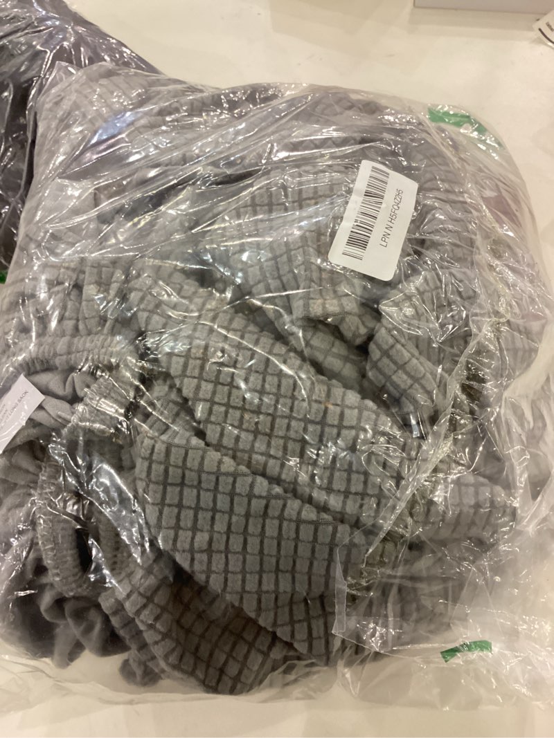 Condition photo showing Good Condition for hyha Waterproof Couch Cushion Covers for Pets, Non Slip Sofa Seat Cover for Dogs Washable, Soft Thick Stretch Jacquard Fabric, Sofa Slipcovers with Elastic Bottom (1 Piece for Large, Light Grey) Light Grey Large