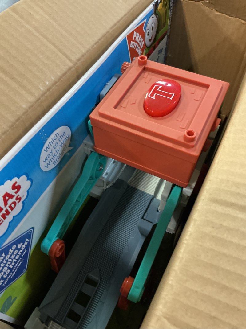 Condition photo showing Good Condition for ?thomas & friends toy train set talking bulstrode & which-way bridge track playset with sounds & percy engine for kids ages 3+ years talking thomas & bulstrode set