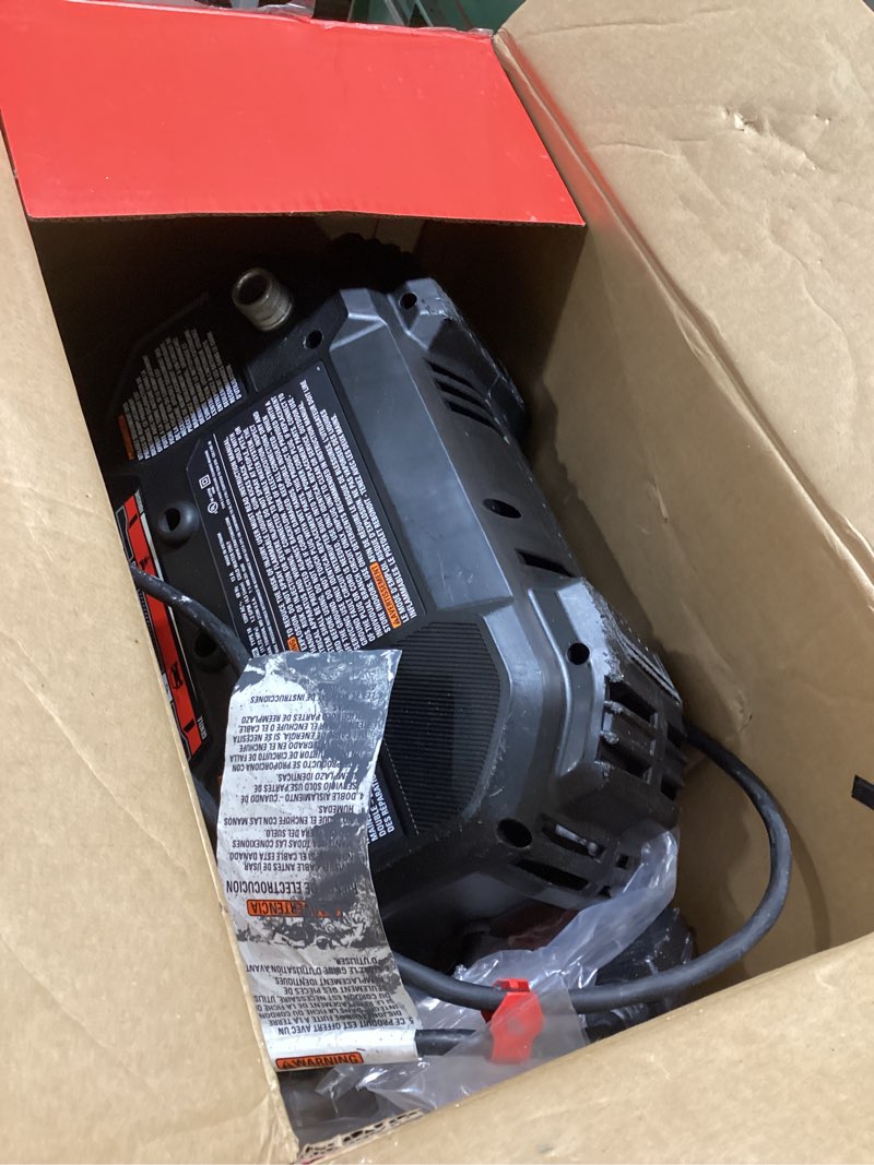 Condition photo showing As Is for craftsman electric pressure washer, cold water, lightweight corded power washer for cars, driveways, patio and garage, powerful 1700-psi, 1.2-gpm, compact, easy to use (cmepw1700)