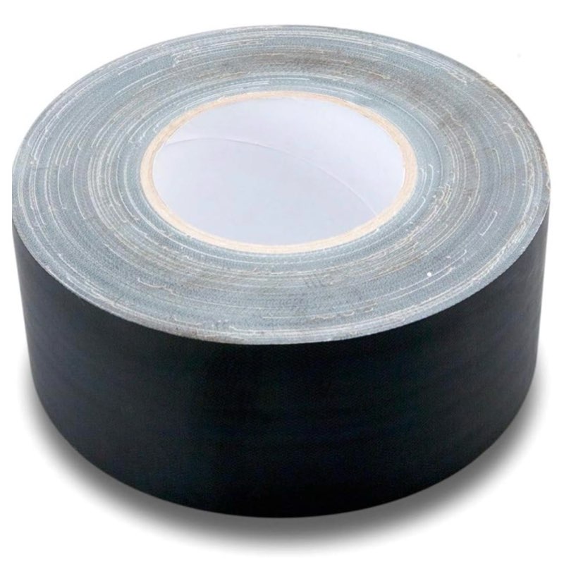 hosa gft-450bk-bulk gaffer tape, black, 3 inches x 60 yards