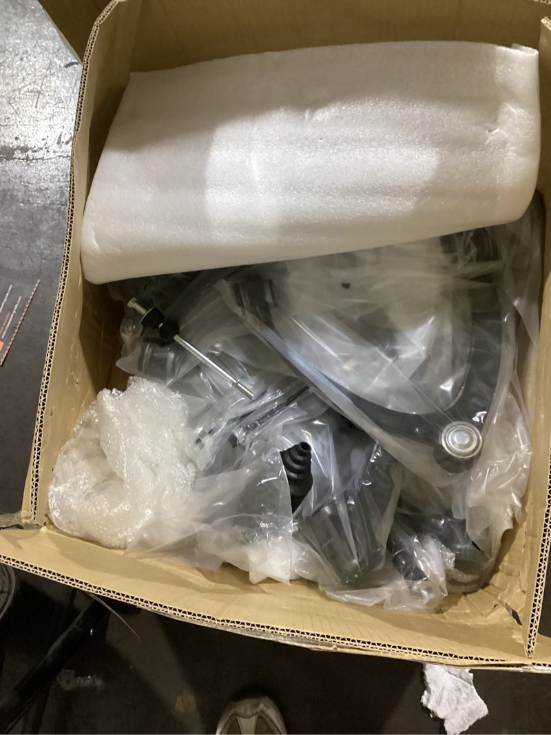 Condition photo showing As Is for possibly missing hardware.. 12pc front upper lower control arm w/ball joint for chevy silverado suburban 1500 avalanche tahoe gmc sierra 1500 yukon cadillac escalade 2007-2013, suspension kit sway bar tie rod end