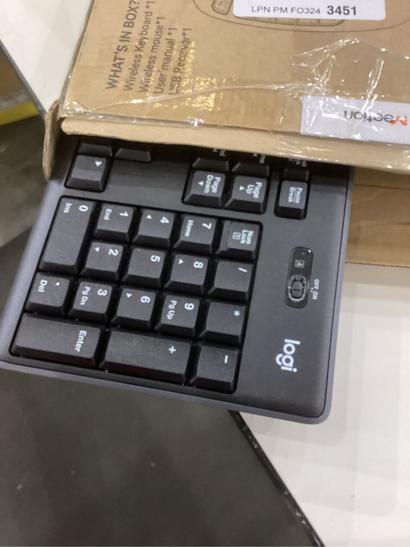 Logitech MK270 Wireless Keyboard and Mouse Combo for Windows, 2.4 GHz, 8 Multimedia Keys, PC, Laptop