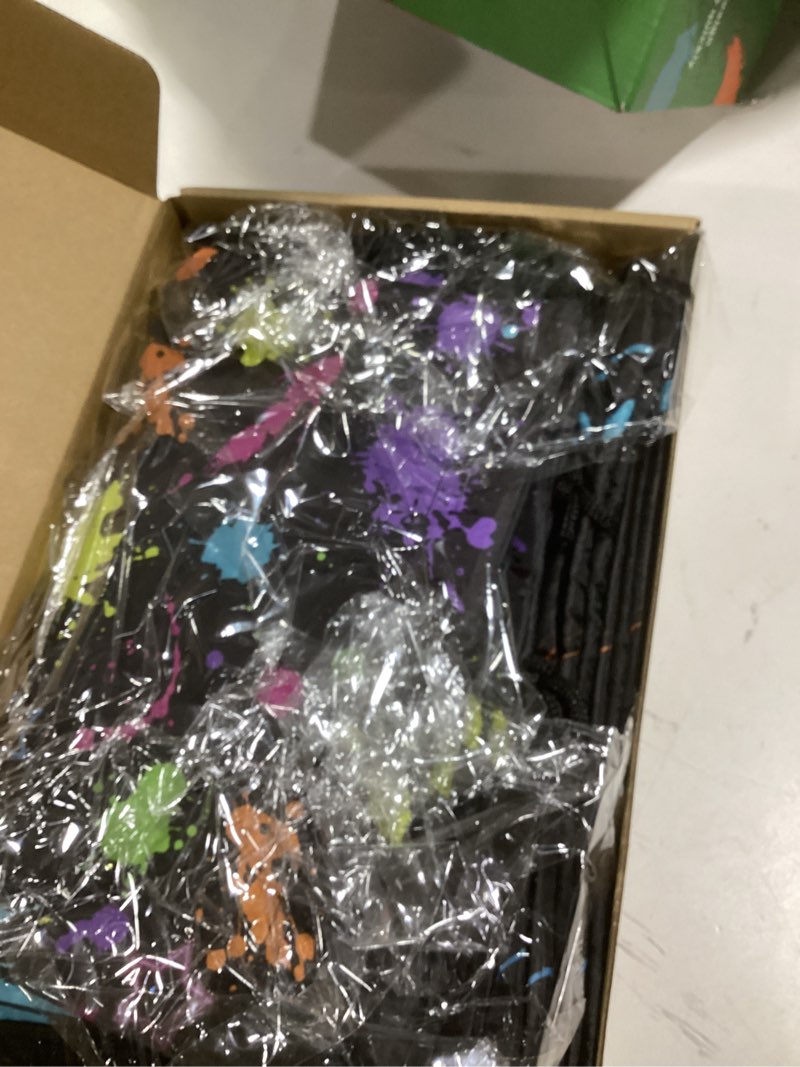 Condition photo showing Good Condition for Yiyiring 30 Pcs Glow in the Dark Gift Bags Neon Treat Drawstring Bags for Glow Party Supplies Birthday Travel Camping Decor(Neon Party) 1 Count (Pack of 30) Bright Color 30