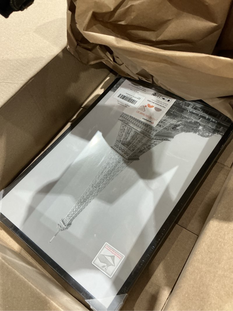 Condition photo showing Good Condition for upsimples 12x18 picture frame black 3 pack, scratch-proof poster frames 12 x 18 for photo gallery - slide-in strips, horizontal or vertical wall mounting black 12x18