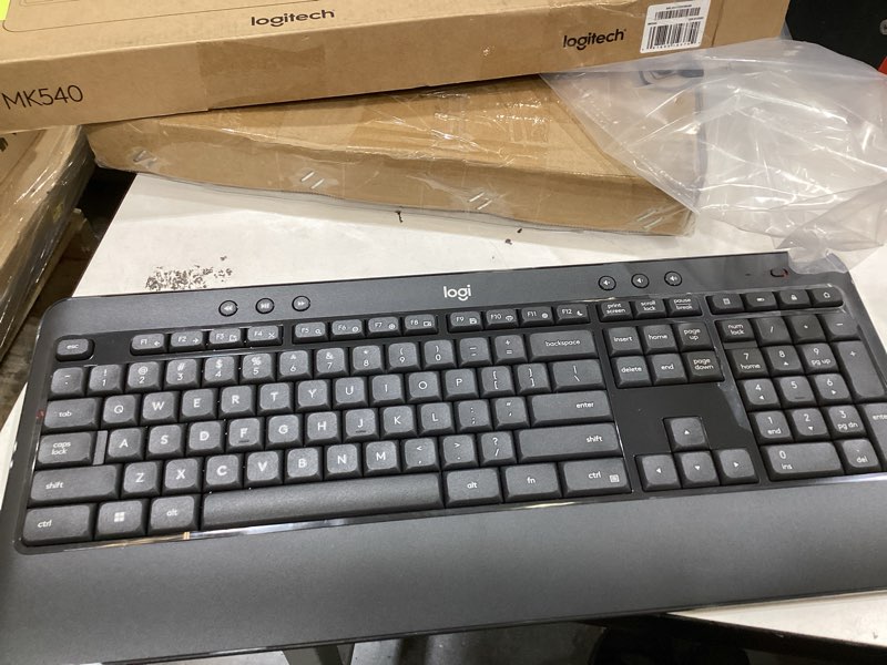 Condition photo showing Good Condition for logitech mk540 advanced wireless keyboard windows, 2.4 ghz unifying usb-receiver, multimedia hotkeys, 3-year battery life, for pc, laptop
