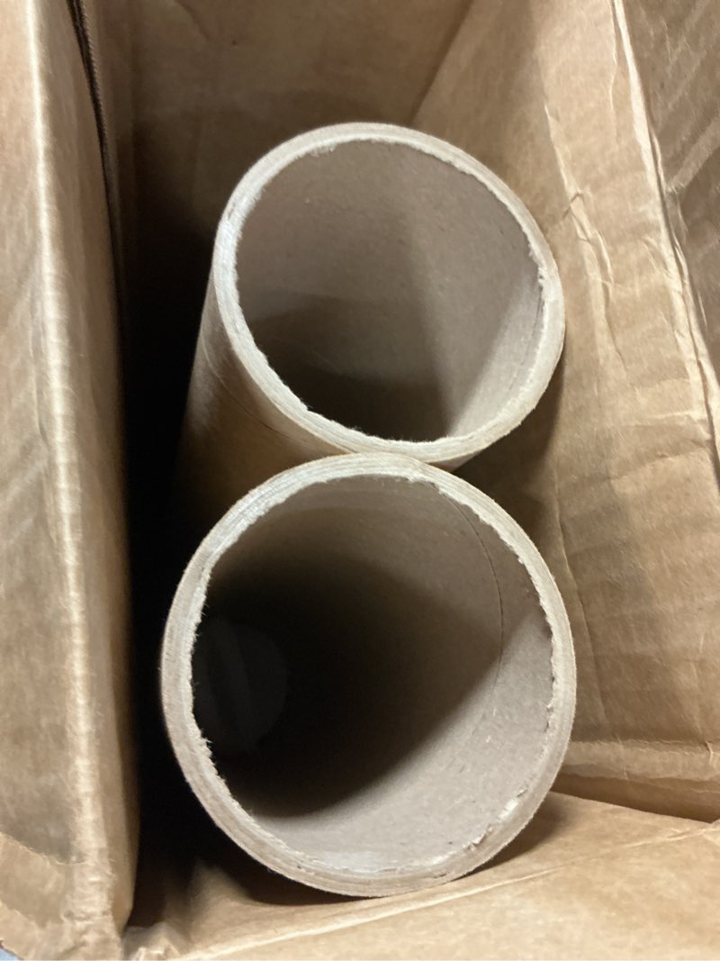 Condition photo showing Good Condition for 3" x 48" heavy duty reinforced kraft paper mailing tube, pack of 2 tubes with 4 caps – secure usps approved poster tube – made in usa cardboard tube for shipping and storing posters, prints, artwork inside diameter: 3" length: 48"