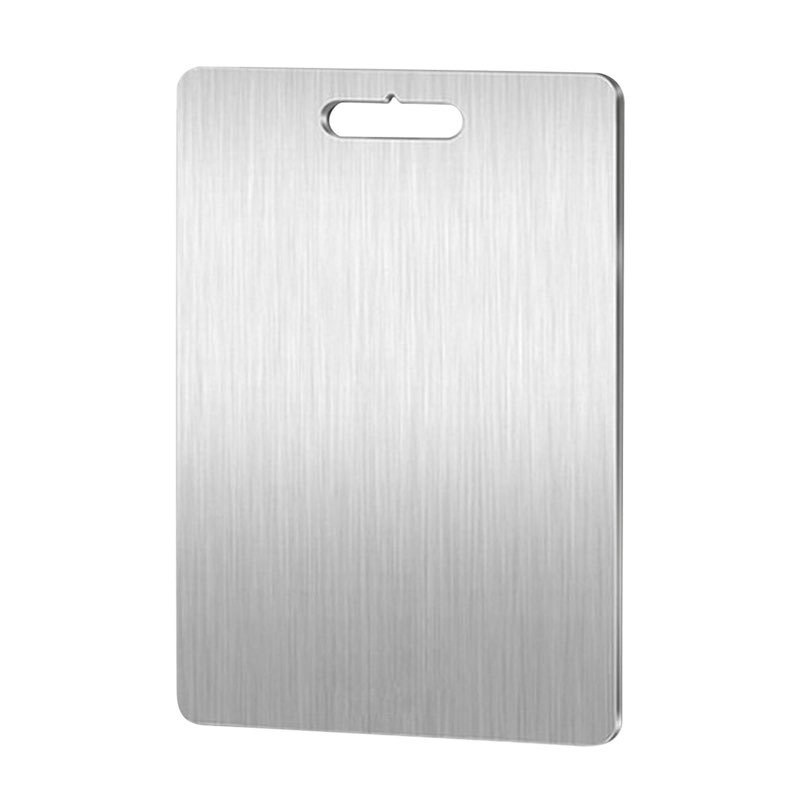 *bent*Titanium Cutting Board, Stainless Steel Non Toxic Cutting Board for Kitchen, Double-Sided Food Grade Cutting Board Thickened for Meat, Fruit, Vegetables