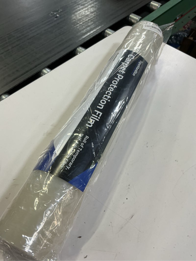 Condition photo showing New/Like New for tapemanblue carpet protection film 24" x 200' roll, self adhesive plastic carpet protector film with clean removal & easy unwind, durable protection tape to shield your surface from dirt and spills 24" x 200' (1 roll)