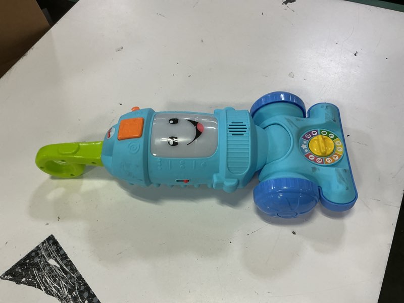 Condition photo showing As Is for fisher-price laugh & learn light-up learning vacuum electronic toddler plastic push toy
