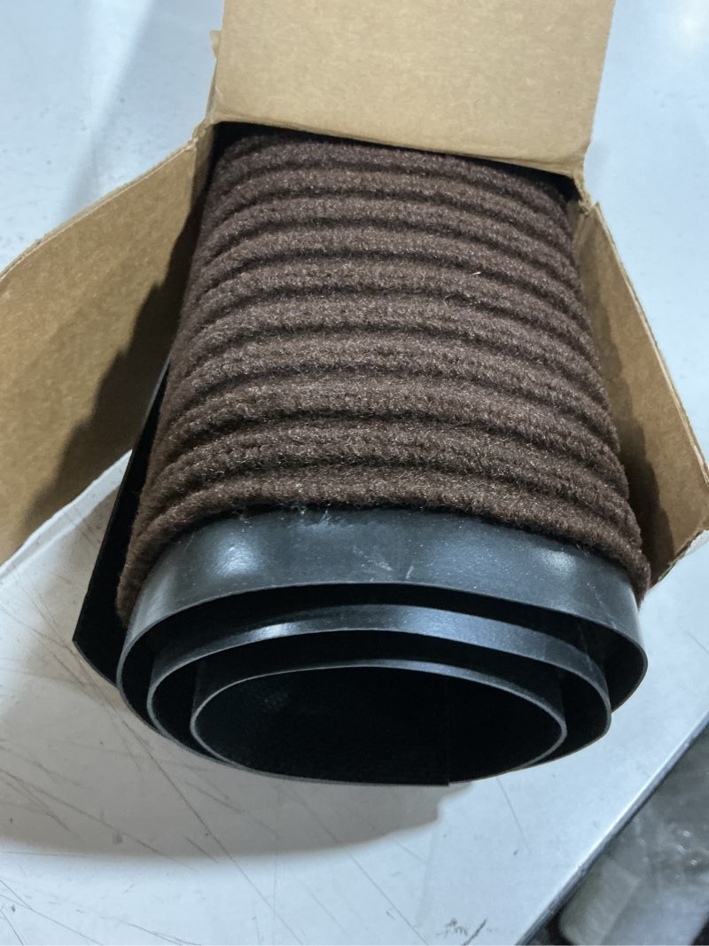 Condition photo showing Good Condition for 48" x 36" (4' x 3') heavy duty indoor outdoor door mat | durable front entrance rug | non-slip low profile welcome mat | stain & fade resistant | for home, patio & commercial use, brown