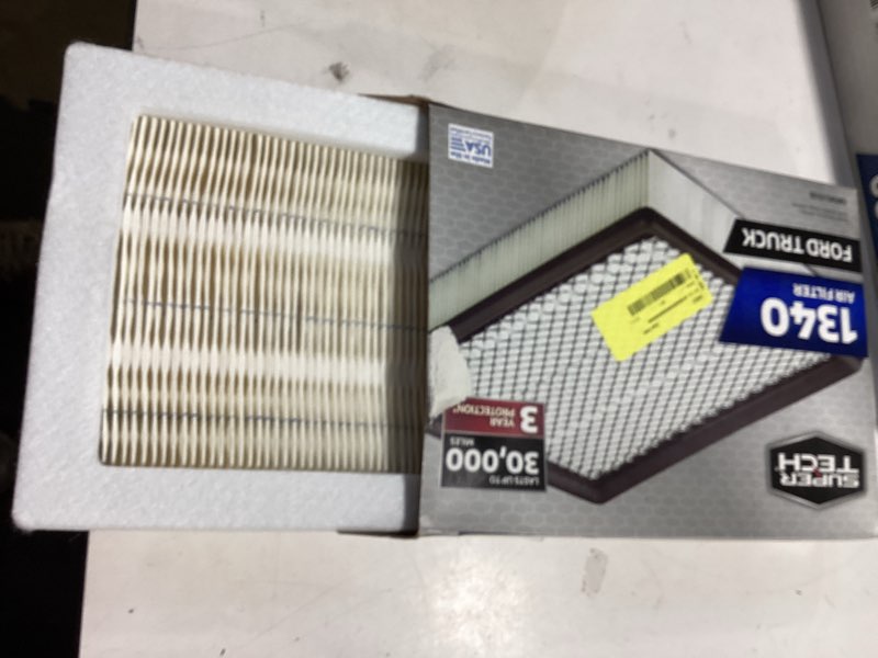 Condition photo showing Good Condition for super tech 1340 engine air filter  replacement filter for ford or ford truck fits select: 2004-2008 ford f150  2005-2006 ford expedition