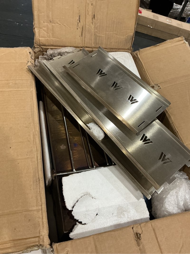 Condition photo showing As Is for willowybe outdoor sauna hot tent stove, rocket stove heater, portable camping wood stove for dry sauna, cooking for husband and friends