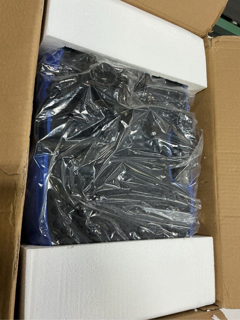 Condition photo showing Good Condition for Vibration Plate Exercise Machine, Vibrating Fitness Platform for Lymphatic Drainage, Full Body Shaker Workout Equipment, Bluetooth Power Shaping Vibrate Plate, Board Sport for Home Exercise Gym, Blue