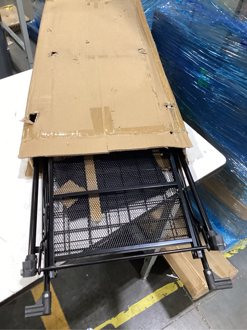 Condition photo showing As Is for [upgrade] shopping cart for groceries, 280 lbs large grocery cart with waterproof liner, 360° rolling swivel wheels, heavy duty utility cart folding shopping carts for laundry luggage gift