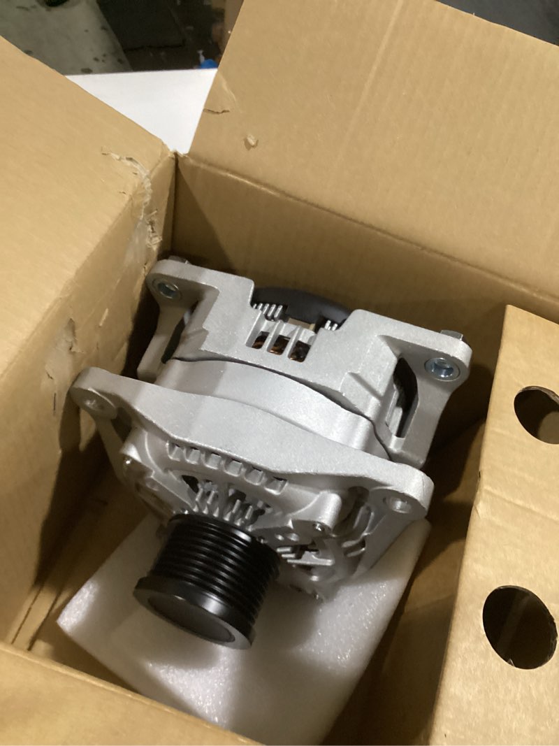 Condition photo showing Good Condition for 421000-7001 Alternator 12V 220A Compatible with Dodge Ram 2500 3500 4500 5500 2013-2022 L6 6.7L Replace 4801313AC, 4801313AB, 56029707AA, 213-8908, ND421000-7001, 11379N CW 8-Groove