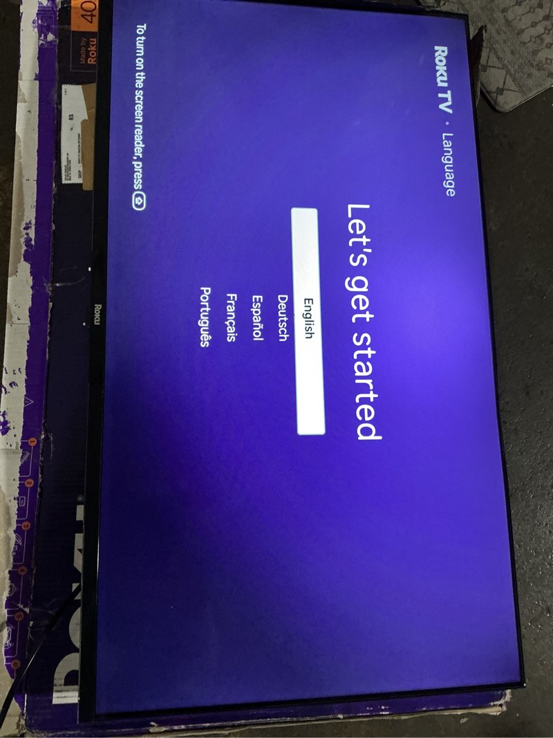Condition photo showing New/Like New for working verified roku smart tv – 40-inch select series, 1080p full hd tv – roku tv with voice remote – flat screen led television with wi-fi for streaming live local news, sports, family entertainment