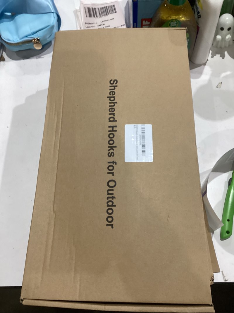 Condition photo showing New/Like New for Adjustable Shepherd Hooks for Outdoor, 2 Pack 80 Inch 5 Prong Base Bird Two Sided Feeder Poles, Heavy Duty Shepherds Hook, Suitable for Garden in Hanging Flower Basket, Lantern, Bird Nests 2 Pack 90 inch