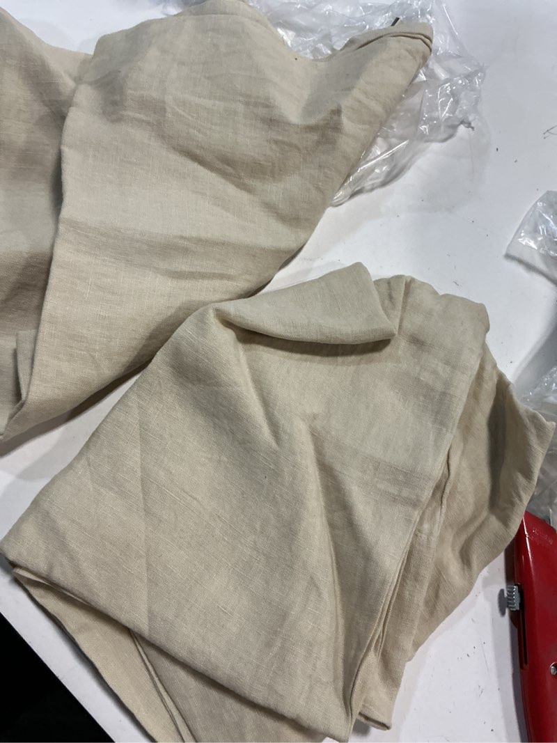 Condition photo showing Good Condition for european linen pillowcase set, standard, oat