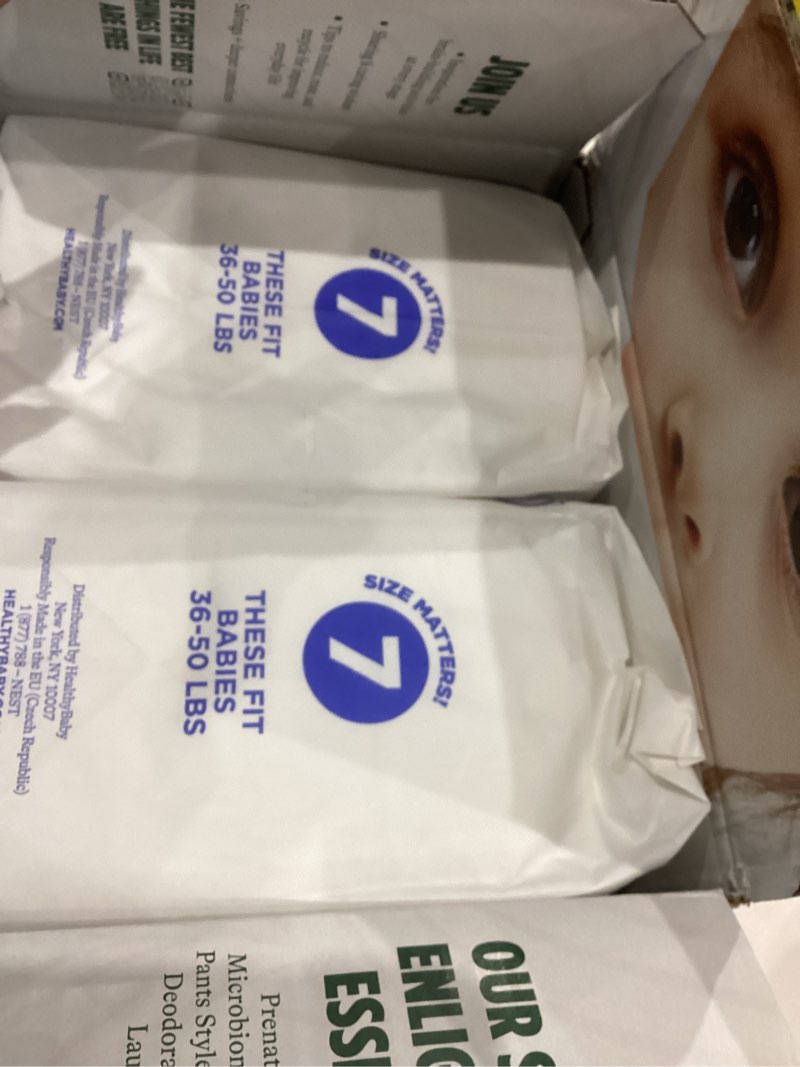 Condition photo showing New/Like New for SmartyPants Pull Up Style Diapers | EWG Verified Safe & Plant-Based | Quilted 360 Waistband, Super Absorbent for Overnight Leak Protection | Training Pants by HealthyBaby | Size 7 (30 Count) Size 7 (36-50 Pound)