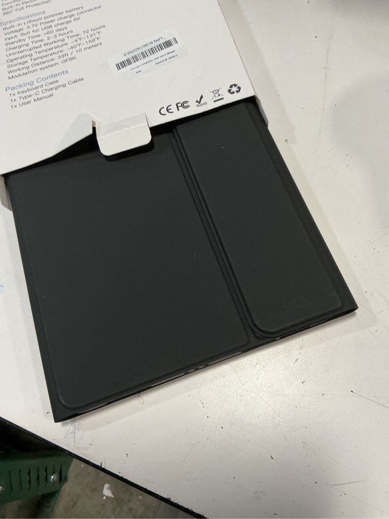Condition photo showing Good Condition for harvopu compatible for ipad air 11-inch/ 10.9" air 5th 4th generation case with keyboard - backlit detachable, folio cover with pencil holder for ipad air 11 inch m3/m2, air 5 2022/ air 4 (black)