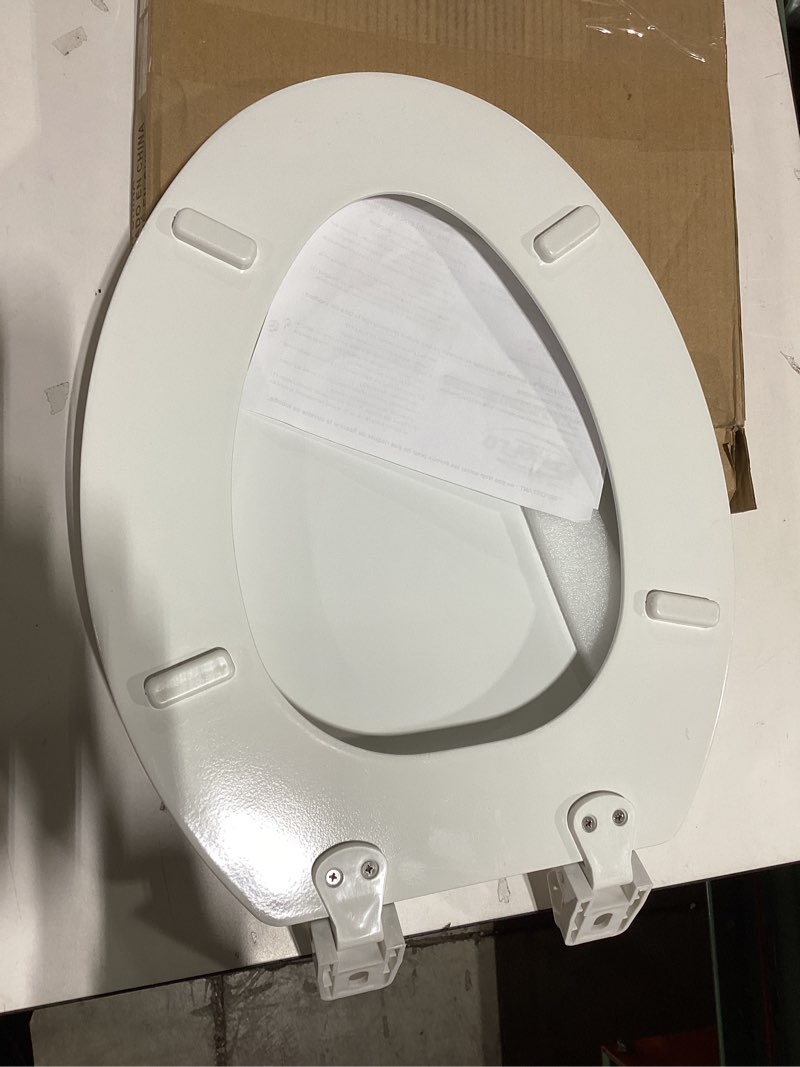 proflo pftswe2001 elongated closed-front toilet seat and lid - white