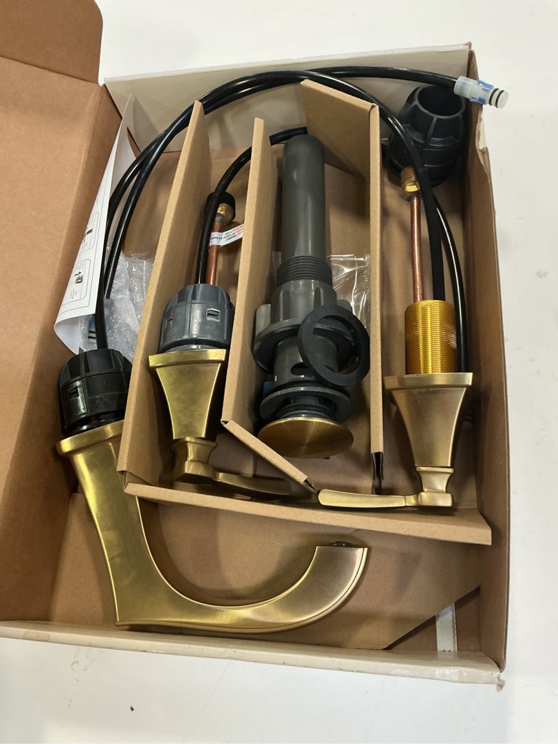 Condition photo showing As Is for 3808607 allen+roth widespread bathroom faucet