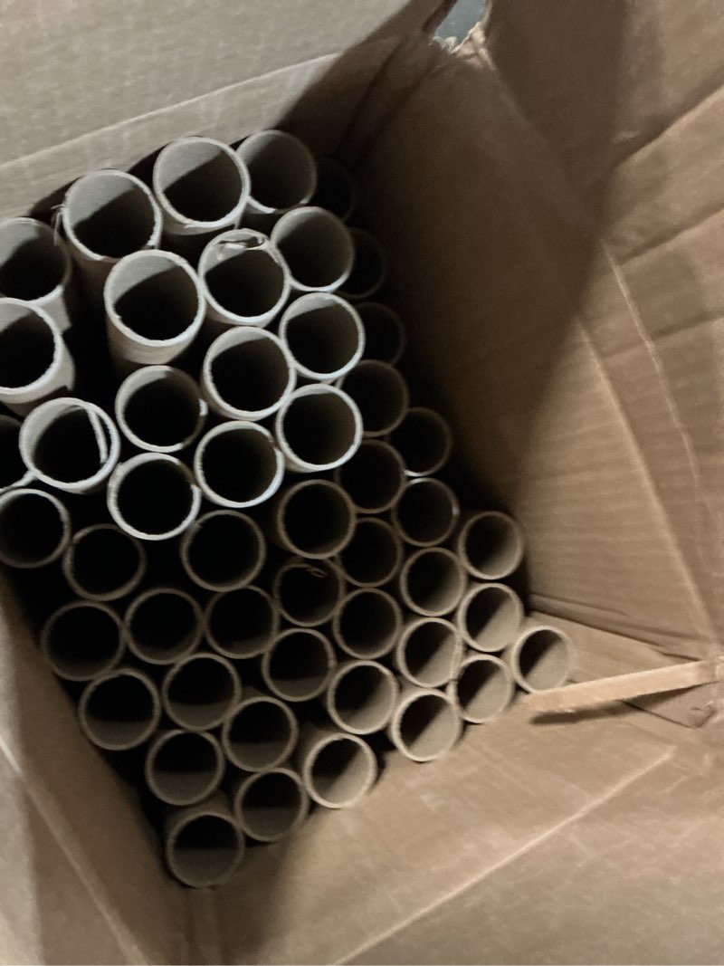Condition photo showing Good Condition for aviditi cardboard tubes with caps, 24"l x 1.5"w x 1.5"h, pack of 50 | poster tube for mailing and storage of blueprints, artwork, crafts, long art holder, 24 inches kraft