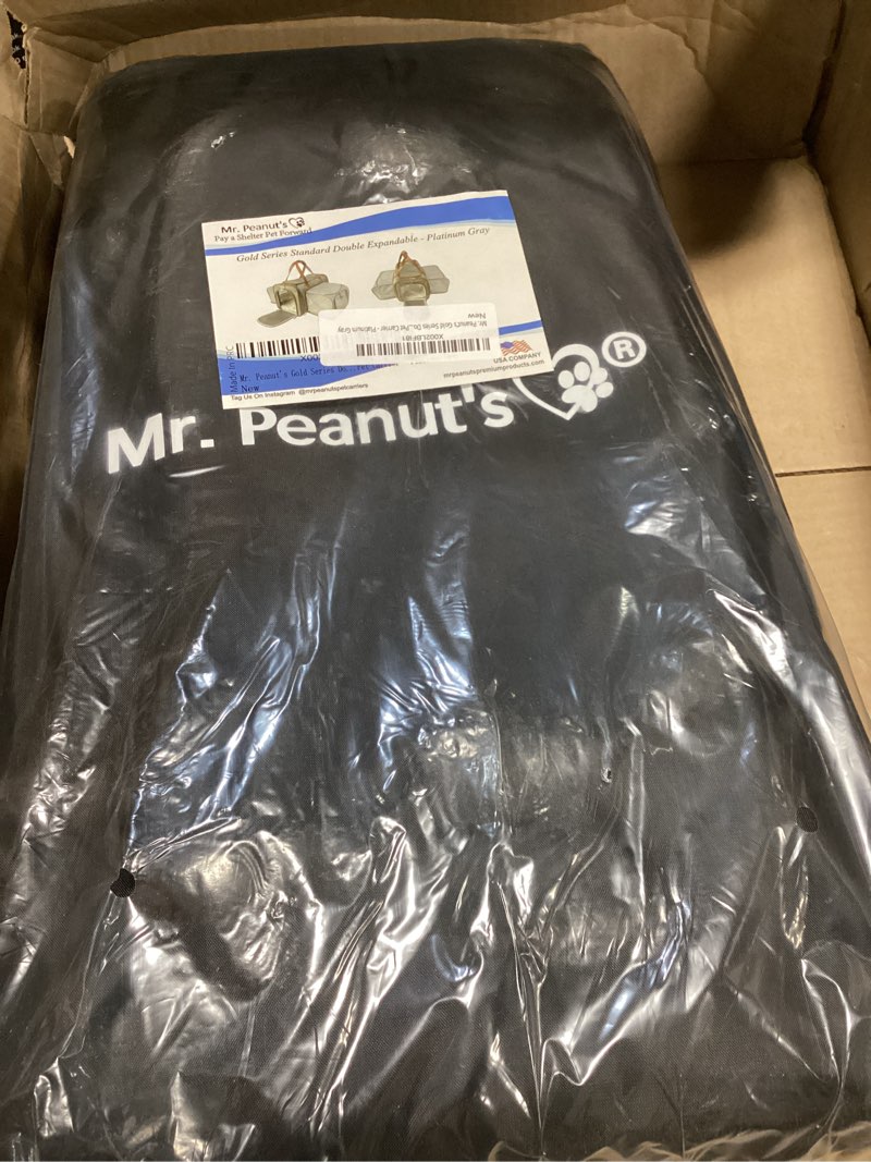 Condition photo showing Good Condition for mr. peanut's gold series double expandable pet carrier - platinum gray