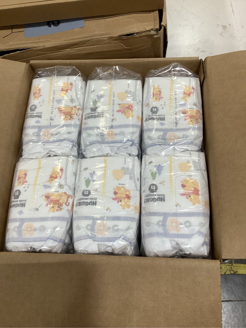 Condition photo showing New/Like New for huggies size newborn diapers, little snugglers baby diapers, size newborn (up to 10 lbs), 144 count, packaging may vary