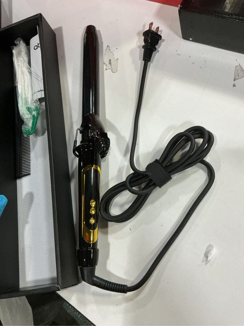 Condition photo showing Good Condition for abp 1 Inch Curling Iron Extra Long Barrel with Ceramic Coating for Long/Medium Hair,LED Display Instant Heat up to 450°F with clamp,Hair Waving Style Tool Girls & Women