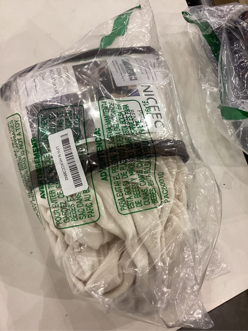 NICEEC Spandex Stretch Piano Bench Cover with Skirt Removable Ottoman Cover Rectangular Washable Sto