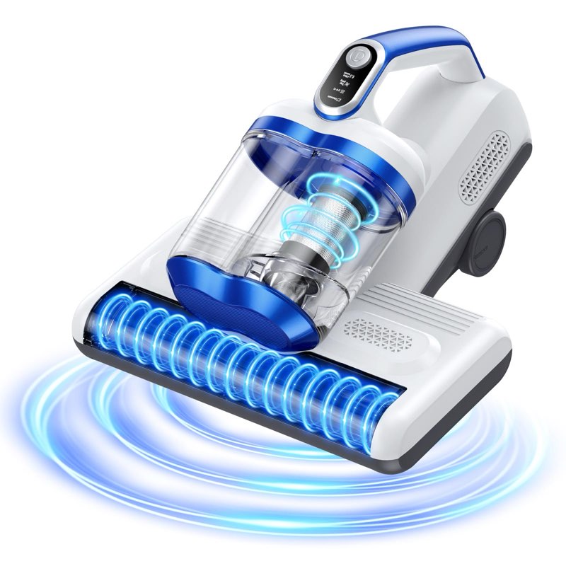 upgraded dual brushroll bed vacuum cleaner