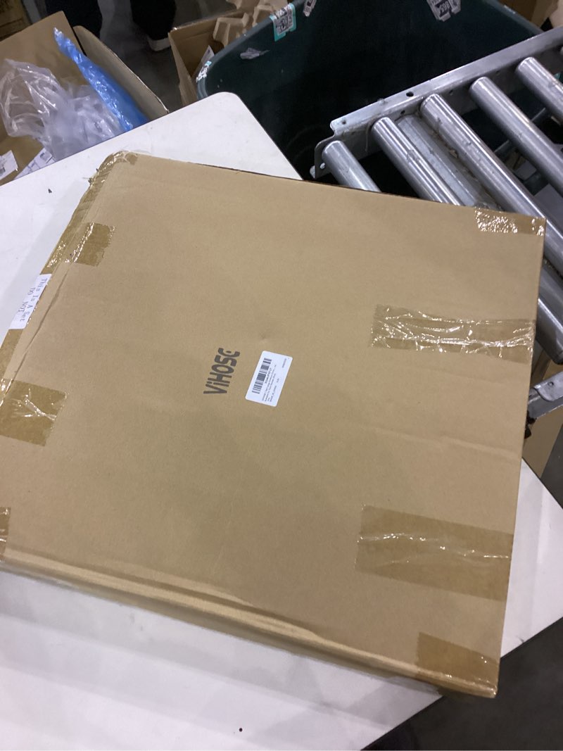 Condition photo showing As Is for VIHOSE 1 Set Large Outdoor Christmas Decorations Christmas Pop-Up Balls with LED Lights Foldable Luminous Ball with Base Holiday Ball Decorations Suitable for Yard Garden (Red)