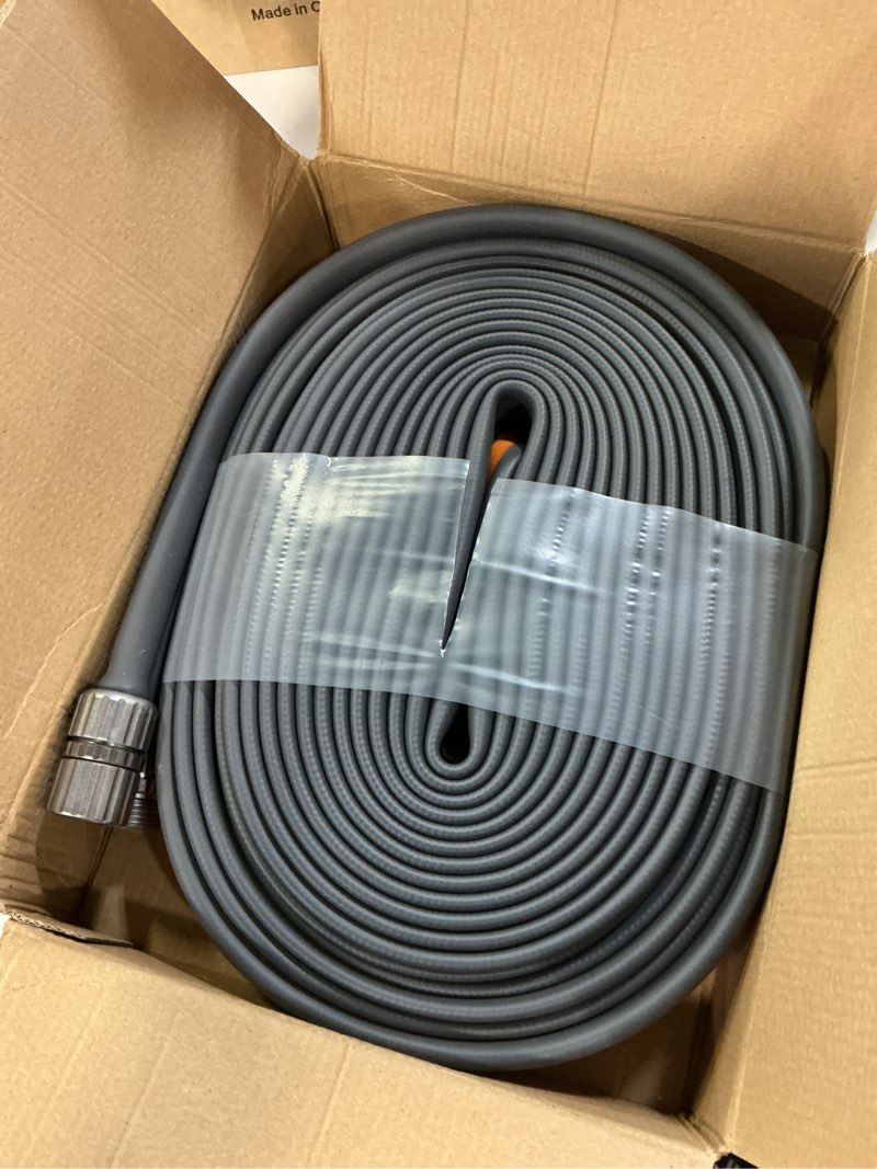 Condition photo showing Good Condition for giraffe tools 75ft garden hose, 5/8" lightweight lay flat water hose, no-kink, flexible gardening hose with male to female aluminum fitting, customizable-length hose pipe for yard